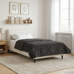 Suvised teki Antratsiit 155 x 200 cm Mikrokiud ja Teddy villa