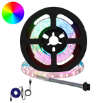 LED Ribad 12 pcs Must ja l&auml;bipaistev 750 mm Vask ja plastik