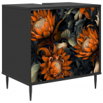 Vannitoa kapp LOCHEM Must tamm 60 x 40 x 61 cm Tehispuit
