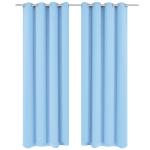 Pimendavad kardinad 2 tk metall&ouml;&ouml;sidega 135 x 245 cm, t&uuml;rkiis