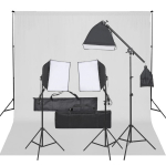 Fotostuudio komplekt valgustuse ja taustapildiga