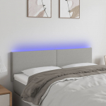 LED-voodipeats, helehall, 144x5x78/88 cm, kangas