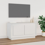 Telerikapp, valge, 80 x 35 x 45 cm, tehispuit