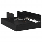 Laorohi raam must tamme 140x200 cm