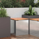 Aiapink h&otilde;bedane 40 x 40 x 43 cm roostevaba teras