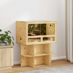 Terrarium pruun 80 x 50 x 50 cm osb