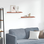 Seinariiul riiuliga 2 tk Punane 60 x 9 x 3 cm Tehispuit