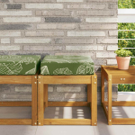Aia istmepadi Roheline Lehed 40 x 40 x 8 cm 100% Pol&uuml;ester
