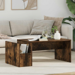 Kohvilaud suitsetatud tamm 90 x 45 x 35 cm tehispuit