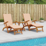 L&ouml;&ouml;gikindel ja kokkuklapitav p&auml;ikesetool 2 pcs 55 x 146 x 91 cm