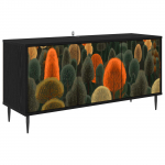 Telerikapp ZAANDAM 102 x 33 x 51 cm Must tamm Tehispuit
