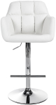 Baaritool Natoma tehisnahk kroom, valge