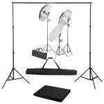 Fotostuudiokomplekt valgustuse ja taustapildiga