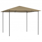 Lehtla 3 x 3 x 2,6 m, pruunikashall, 160 g/m&sup2;