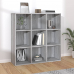 Raamatukapp, hall sonoma tamm, 98 x 29 x 97,5 cm