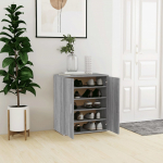 Jalatsikapp, hall sonoma tamm, 60x35x70 cm, tehispuit