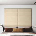 Seinapaneelid 12 tk, kreemjas, 90 x 30 cm, kangas, 3,24 m&sup2;