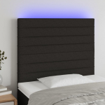 LED-voodipeats, must, 80x5x118/128 cm, kangas