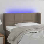 LED-voodipeats, pruunikashall, 103x16x78/88 cm, kangas
