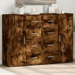 Puhvetkapid 2 tk, suitsutatud tamm, 60 x 31 x 84 cm, tehispuit