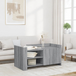 Diivanilaud, hall sonoma tamm, 100x50x50cm, tehispuit