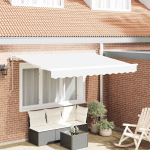 Sisset&otilde;mmatav varikatus valge 350 x 200 cm