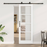 Liuguks valge 73.5 x 211 cm puit ja metall