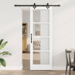 Liuguks valge 73.5 x 211 cm puit ja metall