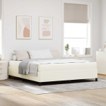 Voodiraam madratsiga cream 180 x 200 cm kangas