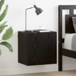 TV Seinakapid 2 pcs Must tamm 40,5x30x40cm Tehispuit