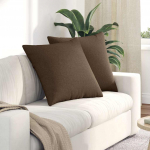 Diivanipadjad 2 tk pruun 80 x 80 cm kangas