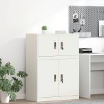 Hoiukapp valge 80 x 40 x 40 cm teras