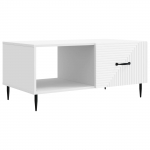Kohvilaud Valge 90 x 50 x 40 cm Tehispuit