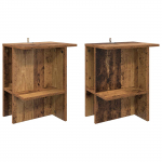 Kohvilaud 2 pcs Vana puit 40 x 30 x 49 cm Tehispuit