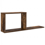 Seinale kinnitatavad riiulid Suitsutatud tamm 80 x 15 x 30 cm