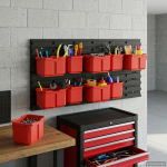 Konteiner Rack Must ja punane 77,5 x 2 x 39 cm PP