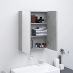 Vannitoa peegelkapp, 60 x 15 x 75 cm, mdf, betoonhall