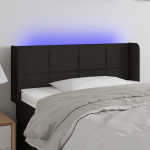 LED-voodipeats, must, 93x16x78/88 cm, kangas