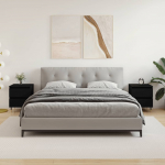 &Ouml;&ouml;kapid 2 tk, must, 40 x 35 x 50 cm, tehispuit