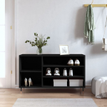 Jalatsikapp, must, 102 x 36 x 60 cm, tehispuit