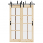 Liugukse tarvikute komplekt 152,5 cm terasest, must