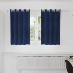 Pimendavad kardinad 2 tk tumesinine 140 x 140 cm samet