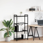 Raamatukapp Must tamm 60 x 30 x 120 cm Tehispuit