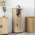 Vannitoa kapp sonoma tamm 30 x 35 x 95 cm tehispuit & metall