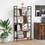 Raamatukapp Suitsetatud tamm 75 x 30 x 156 cm Tehispuit