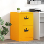 Failikapp kollane sinep 44 x 50 x 106.5 cm k&uuml;lmvalsitud teras