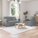 Diivan 2 tk helehall 158 x 78 x 80 cm kangas