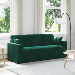 Diivan tume rohelise 198 x 78 x 80 cm samet