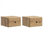 Seinale kinnitatav &ouml;&ouml;tis 2 pcs Artisan tamm 34,5 x 33 x 20 cm