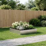 Aia istutuskast h&otilde;bedane 80 x 80 x 20 cm roostevaba teras